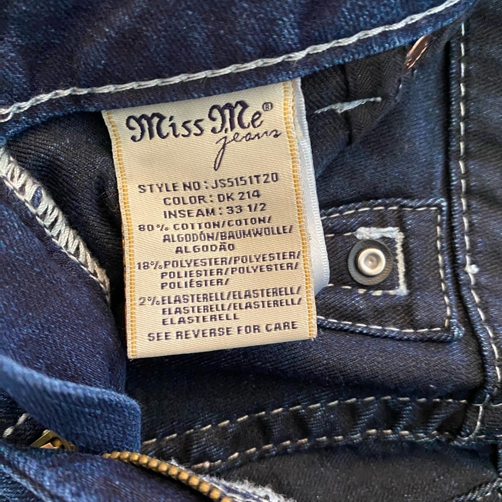 Miss Me Indigo Straight Jeans